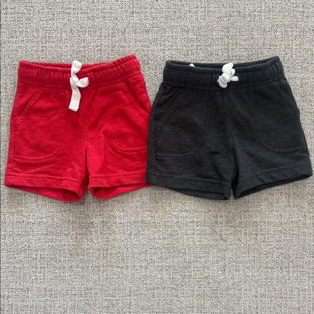 Cat & Jack Red and Black Kids Shorts
